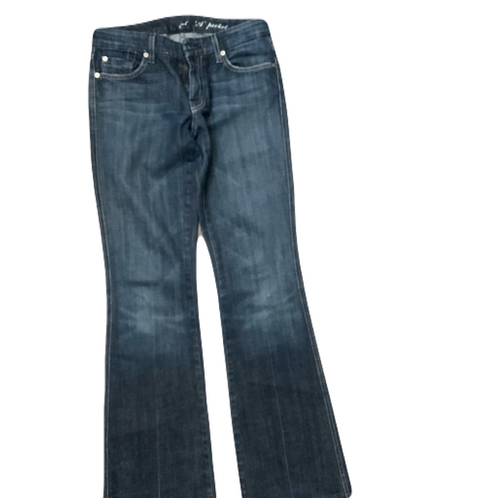 7 For All Mankind Dark Blue Flare Jeans
